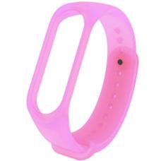 Ремешок силиконовый прозрачный MiJobs Transparent для Xiaomi Mi Band 3/4 (pink) Ремешок силиконовый прозрачный MiJobs Transparent для Xiaomi Mi Band 3/4 (pink)