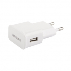 СЗУ 1 USB выход 1А (OEM/техпак) форма Samsung (белый) Акция при покупке от 100 шт.!