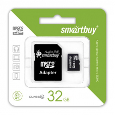 Карта памяти SmartBuy Micro SD 32Гб (class 10) (с адаптером SD)