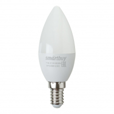 Светодиодная (LED) Лампа Smartbuy C37-05W/4000 холодный свет/цоколь E14