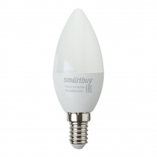 Светодиодная (LED) Лампа Smartbuy C37-07W/4000 холодный свет/цоколь E14