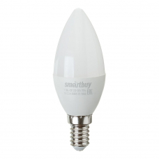 Светодиодная (LED) Лампа Smartbuy C37-07W/3000 теплый свет/ цоколь E14