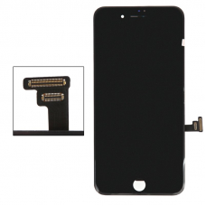 LCD дисплей для Apple iPhone 7 Plus с рамкой крепления, (яркая подсветка)черный (AAA) 1-я категория