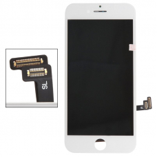 LCD дисплей для Apple iPhone 7 с рамкой крепления, (яркая подсветка) белый (AAA) 1-я категория