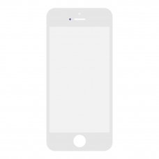 Стекло + OCA  в сборе с рамкой для iPhone 5 олеофобное покрытие (белый)