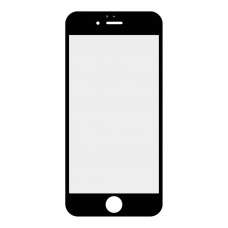 Стекло + OCA  в сборе с рамкой для iPhone 6S олеофобное покрытие (черный)