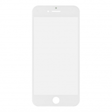 Стекло + OCA  в сборе с рамкой для iPhone 7 олеофобное покрытие (белый)