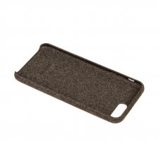 Защитная крышка для iPhone 8 Plus/7 Plus тканевое покрытие (черная, блистер)