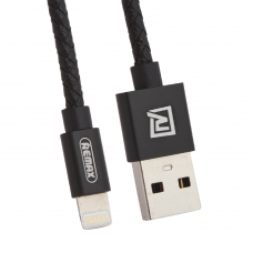 USB кабель REMAX RC-058i Jewellery Lightning 8-pin, подвеска, 0.5м, нейлон (черный)