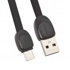 USB кабель REMAX RC-040m Shell MicroUSB, 2.4А, 1м, TPE (черный)