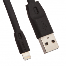USB кабель REMAX RC-001i Full Speed Lightning 8-pin, 2.4А, 1м, TPE (черный)