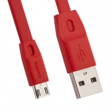 USB кабель REMAX RC-001m Full Speed MicroUSB, 2.4А, 1м, TPE (красный)