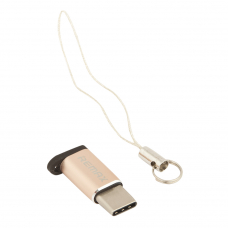 Адаптер REMAX RA-USB1 MicroUSB на Type-C (золотой)
