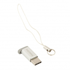Адаптер REMAX RA-USB1 MicroUSB на Type-C (серебряный)