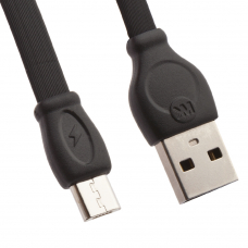 USB кабель WK WDC-023 Fast MicroUSB, 2.4А, 3м, TPE (черный)