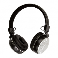 Bluetooth гарнитура J-KD24 накладная FM радио/MP3 (черная с белым)