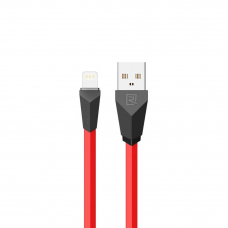 USB кабель REMAX RC-030i Aliens Lightning 8-pin, 1м, TPE (красный/черный)