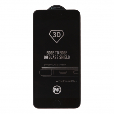Защитное стекло WK Leiting C. E. T. G.3D для iPhone 7 Plus/8 Plus 0.22 мм, с черной рамкой + чехол