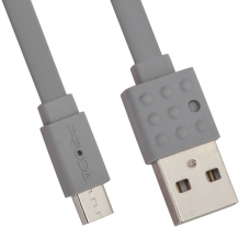 USB кабель PRODA PC-01m Lego MicroUSB, 1.2м, TPE (серый)