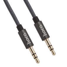 Аудиокабель HOCO UPA03 Noble Sound 3.5мм, 1м, нейлон (серый)