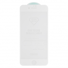 Защитное стекло REMAX GL-04 Caesar на дисплей Apple iPhone SE 2/8/7, 3D, белая рамка, 0.3мм
