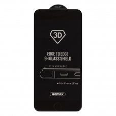 Защитное стекло REMAX GL-04 Caesar на дисплей Apple iPhone 7 Plus/8 Plus, 3D, черная рамка, 0.3мм