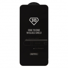 Защитное стекло REMAX GL-04 Caesar на дисплей Apple iPhone Х/Xs/11 Pro, 3D, черная рамка + защитная пленка, 0.3мм
