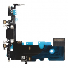 Шлейф/FLC iPhone 8/SE 2020 на системный разъём/микрофон (черный)