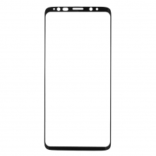 Защитное стекло REMAX GL-08 Crystal на дисплей Samsung Galaxy S9, 3D, черная рамка + силиконовый чехол, 0.26мм