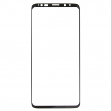 Защитное стекло REMAX GL-08 Crystal на дисплей Samsung Galaxy S9 Plus, 3D, черная рамка + силиконовый чехол, 0.26мм