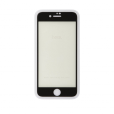 Защитное стекло HOCO A4 Eye Protection для Apple iPhone SE 2/8/7, 2.5D, черная рамка, глянцевое, 0.3мм
