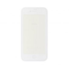 Защитное стекло HOCO A4 Eye Protection для Apple iPhone SE 2/8/7, 2.5D, белая рамка, глянцевое, 0.3мм