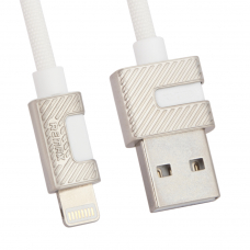 USB кабель REMAX RC-089i Metal Lightning 8-pin, 2.4А, 1м, TPE (белый)