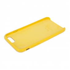 Защитная крышка для iPhone SE 2/8/7 Leather Сase кожаная (желтая, коробка)