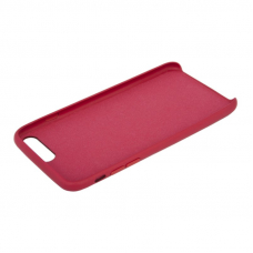 Защитная крышка для iPhone 8 Plus/7 Plus Leather Сase кожаная (бордовая, коробка)