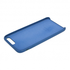 Защитная крышка для iPhone 8 Plus/7 Plus Leather Сase кожаная (синяя, коробка)