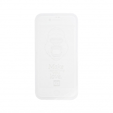 Защитное стекло HOCO G1 Flash Attach для Apple iPhone SE 2/8/7, 2.5D, белая рамка, глянцевое, 0.33мм