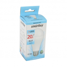 Светодиодная (LED) Лампа Smartbuy A65-20W/4000 холодный свет/ цоколь E27