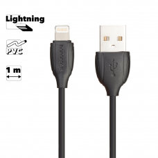 USB кабель BOROFONE BX19 Benefit Lightning 8-pin, 2.4А, 1м, PVC (черный)
