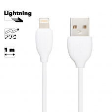 USB кабель BOROFONE BX19 Benefit Lightning 8-pin, 2.4А, 1м, PVC (белый)