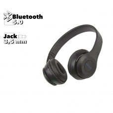 Bluetooth гарнитура BOROFONE BO4 Charming Rhyme BT 5.0, 3.5 мм, накладная, громкость +/- (черный)