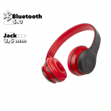 Bluetooth гарнитура BOROFONE BO4 Charming Rhyme BT 5.0, 3.5 мм, microSD, накладная, громкость +/- (красный)
