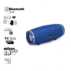 Bluetooth колонка BOROFONE BR3 BT 5.0, 5Wx2, AUX/microSD/USB/FM (синяя)