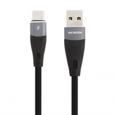 USB кабель WK WDC-079a Elephant Type-C, 2.4А, 1м, TPE (черный)