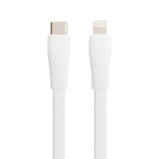 USB-C кабель WK WDC-100i Fast Pro Lightning 8-pin, PD18W, 1м, TPE (белый)