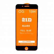 Защитное стекло для iPhone 7 Plus/8 Plus Full Curved Glass 21D 0,3 мм (оранжевая подложка)