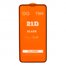 Защитное стекло для iPhone 11 Pro Max/Xs Max Full Curved Glass 21D 0,3 мм (оранжевая подложка)