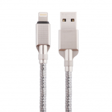 USB кабель REMAX RC-004i Retac Lightning 8-pin, 1м, металл (серый)
