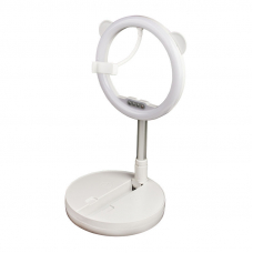 Кольцевая LED лампа настольная WK WT-P11 Foldable & Portable Selfie Stick With LED (белая)
