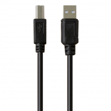 USB Дата-кабель USB-A - USB-B для принтеров, сканеров и т.п. 1,8 метра (черный/пакет)